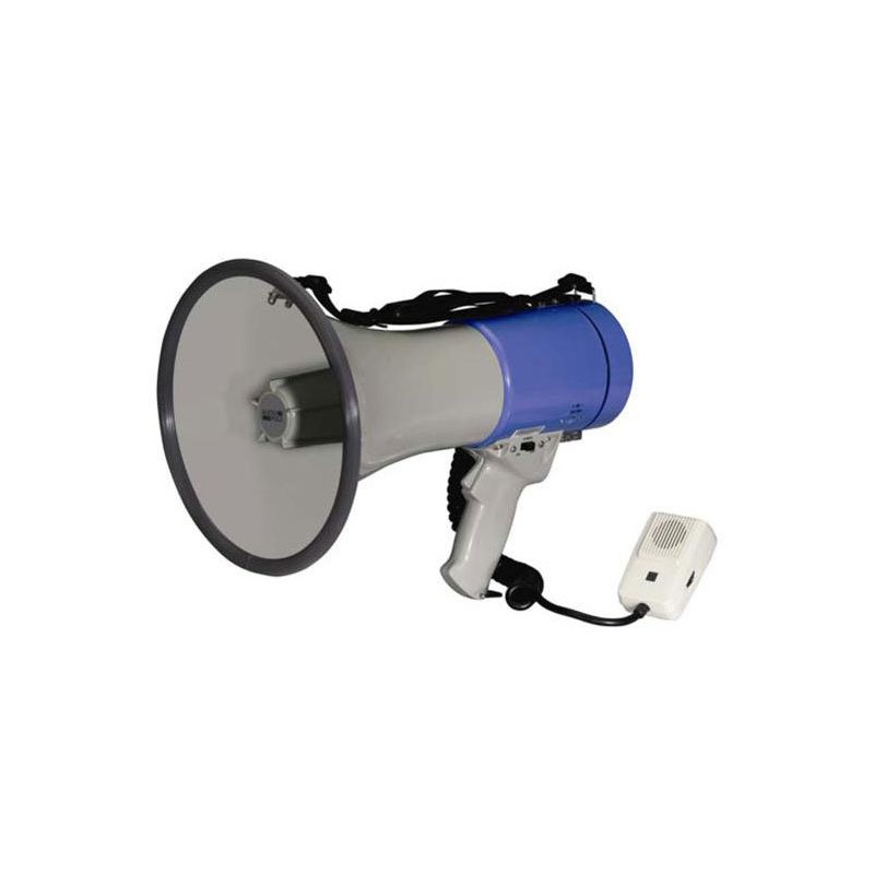 Porte-voix mégaphone avec sirène, 30 W puissant et léger 